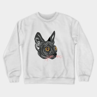 Black cat Crewneck Sweatshirt